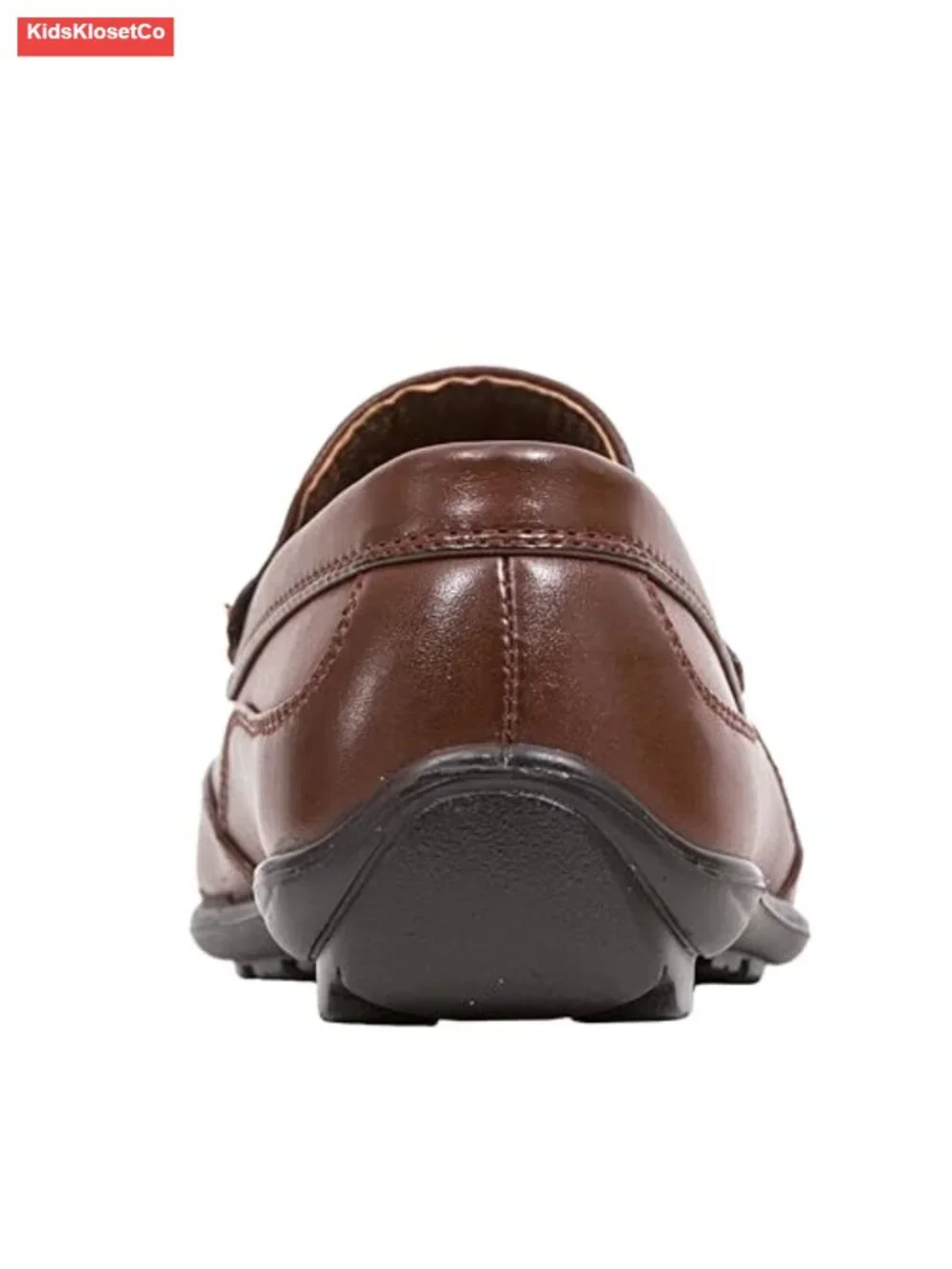 Boys Moc Toe Slip On Loafer Dress Shoe Synthetic